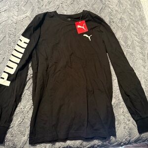 Men’s Puma Black Long Sleeve Tee